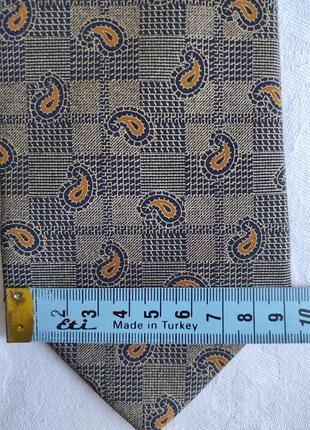 Etro milano краватка /галстук, принт "пейслі", 100% silk5 фото