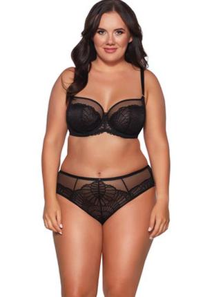 Мягкий бюстгальтер больших размеров  ava 2109 черный