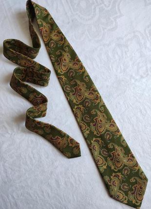 Etro milano, брендова краватка /галстук, принт "пейслі", 100% silk2 фото