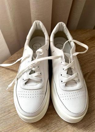 Білі кеди кросівки натуральна шкіра3 фото