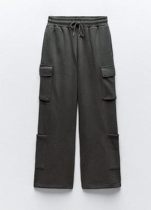 Штани, брюки палаццо zara з начосом