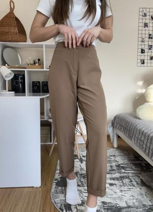 Брюки коричневі жіночі,брюки класичні,брюки emanuela costa