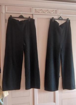 Стильні в'язані брюки палаццо від h&m. на високий зріст.4 фото