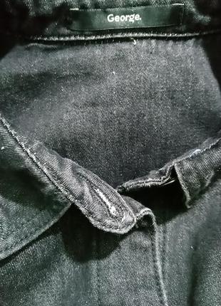 Платье джинсовое миди натуральное6 фото