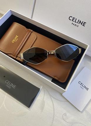 Окуляри celine селін ромб срібні