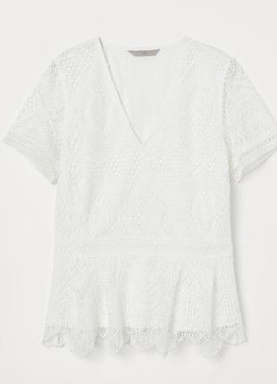 Біла блузка h&m