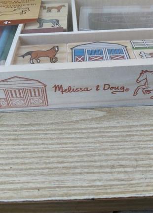 Штампы деревянные с конями melissa and doug7 фото