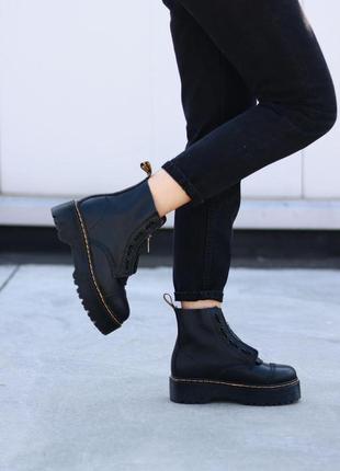 Женские ботинки dr. martens sinclair black zip3 фото