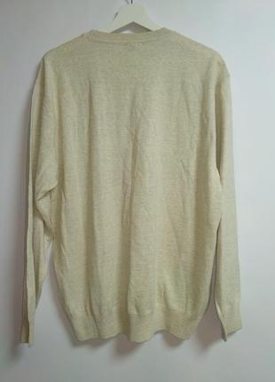Кремовый шерстяной свитер 50% шерсти yamak турченчина #583#6 фото