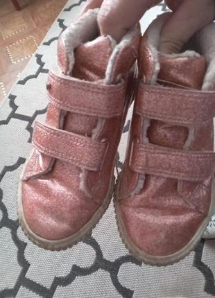Утеплені кросівки на дівчинку 27.5 р.2 фото