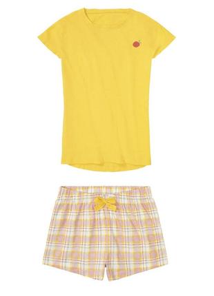 Піжама для дівчинки, зріст 146-152, колір жовтий2 фото