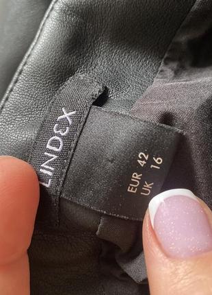 Спідниця міні шкіряна чорна  lindex (mango, zara)5 фото