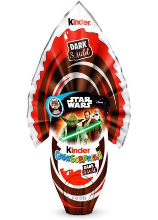 Величезне шоколадне яйце від kinder star wars кіндер зоряні війни 220 г нова колекція