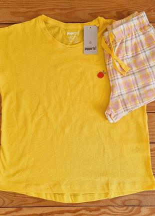 Піжама для дівчинки, зріст 158-164, колір жовтий5 фото