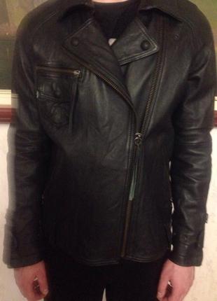Кожаная куртка косуха брендовая2 фото