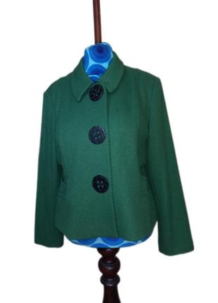 Вовняний жакет, пальто 56-58 розмір marks&spencer