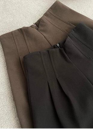 Класичні шорти короткі чорні шоколад короткие шорты классика черные коричневые2 фото
