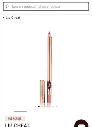 Мініатюра знаменитого олівця для губ charlotte tilbury lip cheat2 фото