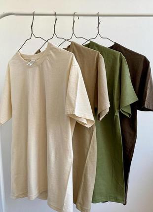 Комплект футболок 4 шт. в топ кольорах //oversize// базові3 фото