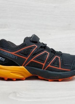 Детские кроссовки на липучке salomon waterproof оригинал, размер 29