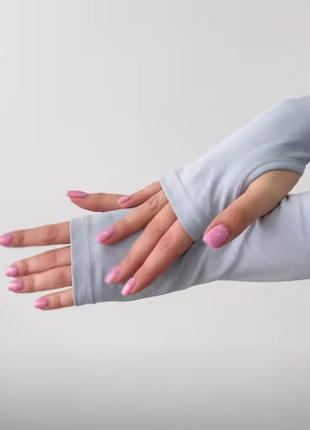 Трикотажный лонгслив, с удлиненным рукавом