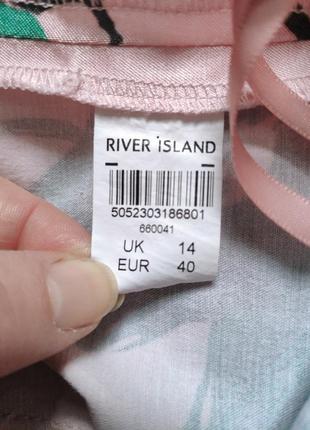 Бренд river island, оригінальні жіночі шорти з принтом  тюльпани9 фото