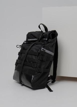Рюкзак міський спортивний чоловічий nantay чорний портфель сумка рол топ