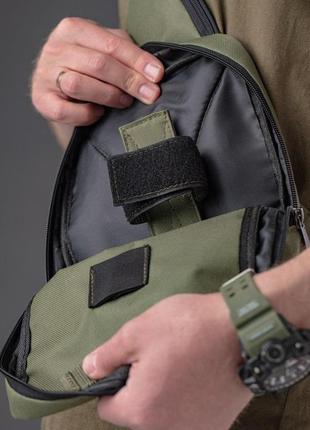 Мужская тактическая сумка разгрузочная (барсетка нагрудная) через плечо2 фото