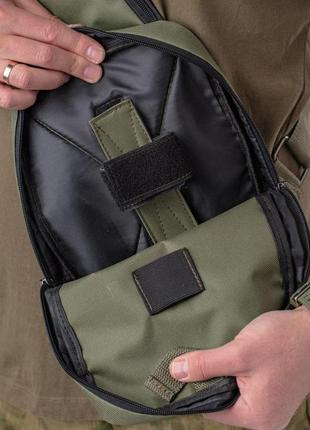 Мужская тактическая сумка разгрузочная (барсетка нагрудная) через плечо6 фото