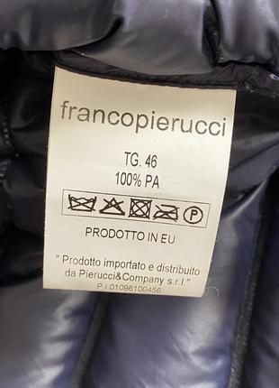 Пуховик демисезонный стильный модный дорогой б  ренд италии franco pierucci  размер m/l4 фото