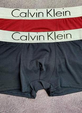 Трусы ck. мужские трусы calvin K60K608370. набор мужских трусов 4 штуки7 фото