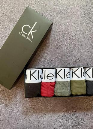 Трусы ck. мужские трусы calvin K60K608370. набор мужских трусов 4 штуки4 фото