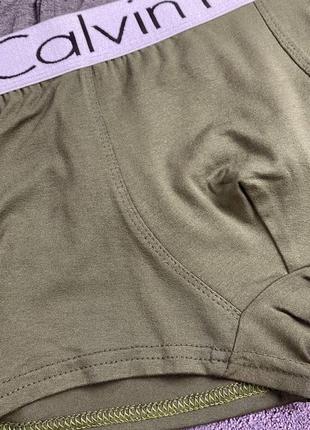 Трусы ck. мужские трусы calvin K60K608370. набор мужских трусов 4 штуки8 фото