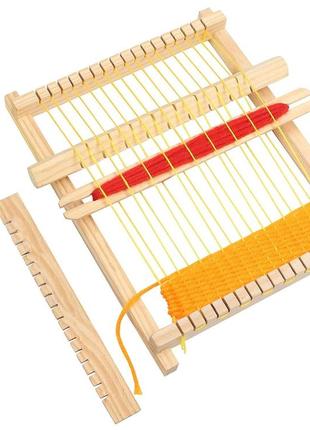 Дерев'яний набір для рукоділля curtzy wood loom 16,5 x 21,7 см для початківців