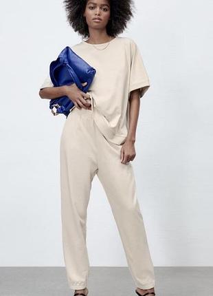 Нові трикотажні  спортивні штани джогери zara  розмір л