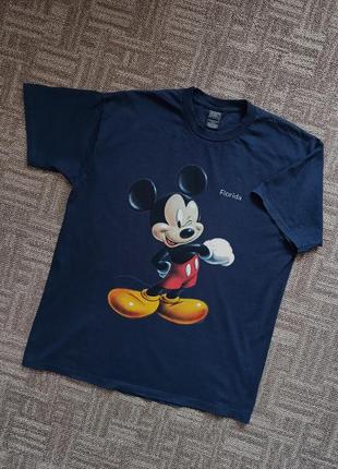 Темно - синя футболка mickey mouse1 фото