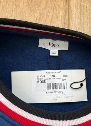 Новий світшот hugo boss navy blue stitched sweatshirt5 фото