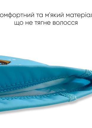 Детская шапочка для плавания renvo orta jr голубой osfm (1sc400-04)3 фото