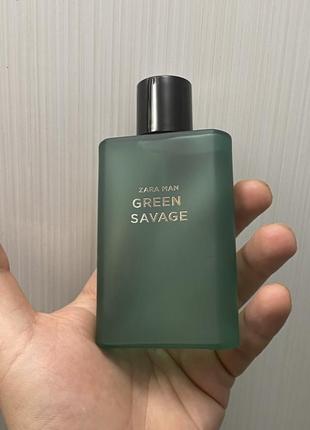 Духи мужские zara green savage 90 ml , новые с набора