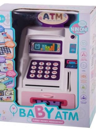 Игрушечный банкомат копилка baby atm на английском wf-3005