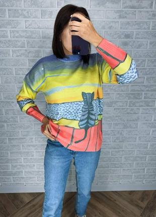 42-52 рр. женский яркий свитер на весну 22131 му3 фото