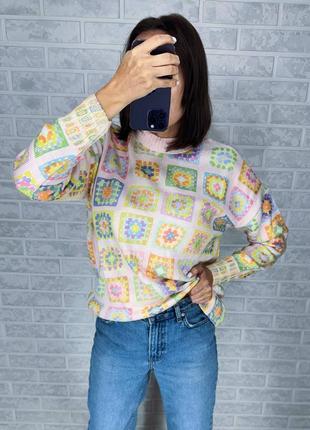 42-52 рр. женский яркий свитер на весну 22131 му10 фото