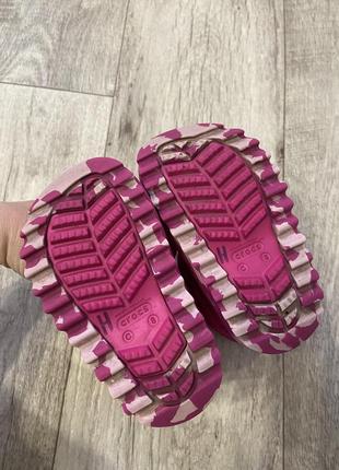 Черевики чоботи рожеві малинові crocs с8 розмір 23-248 фото