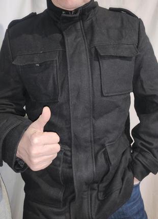 Стильне фірмове шерстяне пальто курточка бренд.linea.л-хл.1 фото