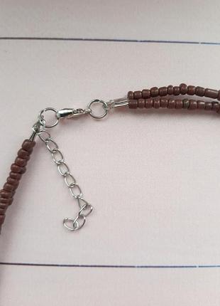 Комлект набір біжутерії кольє намисто ланцюжок цепочка прикраси сережки3 фото