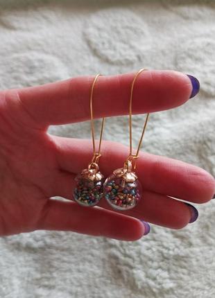 Серьги сережки кульчики hand made5 фото