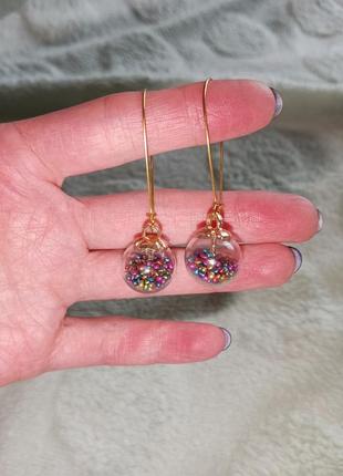 Серьги сережки кульчики hand made3 фото