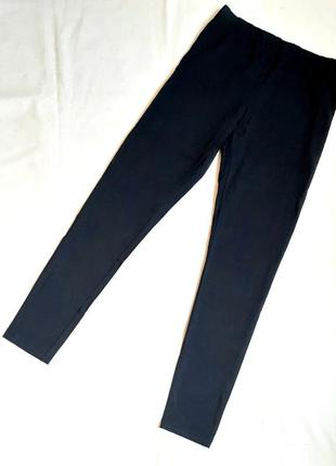 Лосины nutmeg черные хлопковые на 3-4 и 11-12 лет