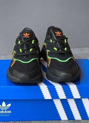 Adidas ozweego black orange green7 фото