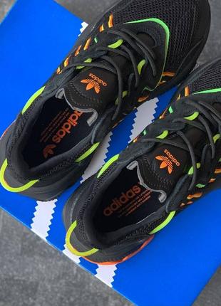 Adidas ozweego black orange green5 фото